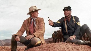 Richard Widmark macht sich langsam Gedanken, ob Indianer wie die „Cheyenne“ nicht vielleicht doch Menschen wie alle anderen sind.