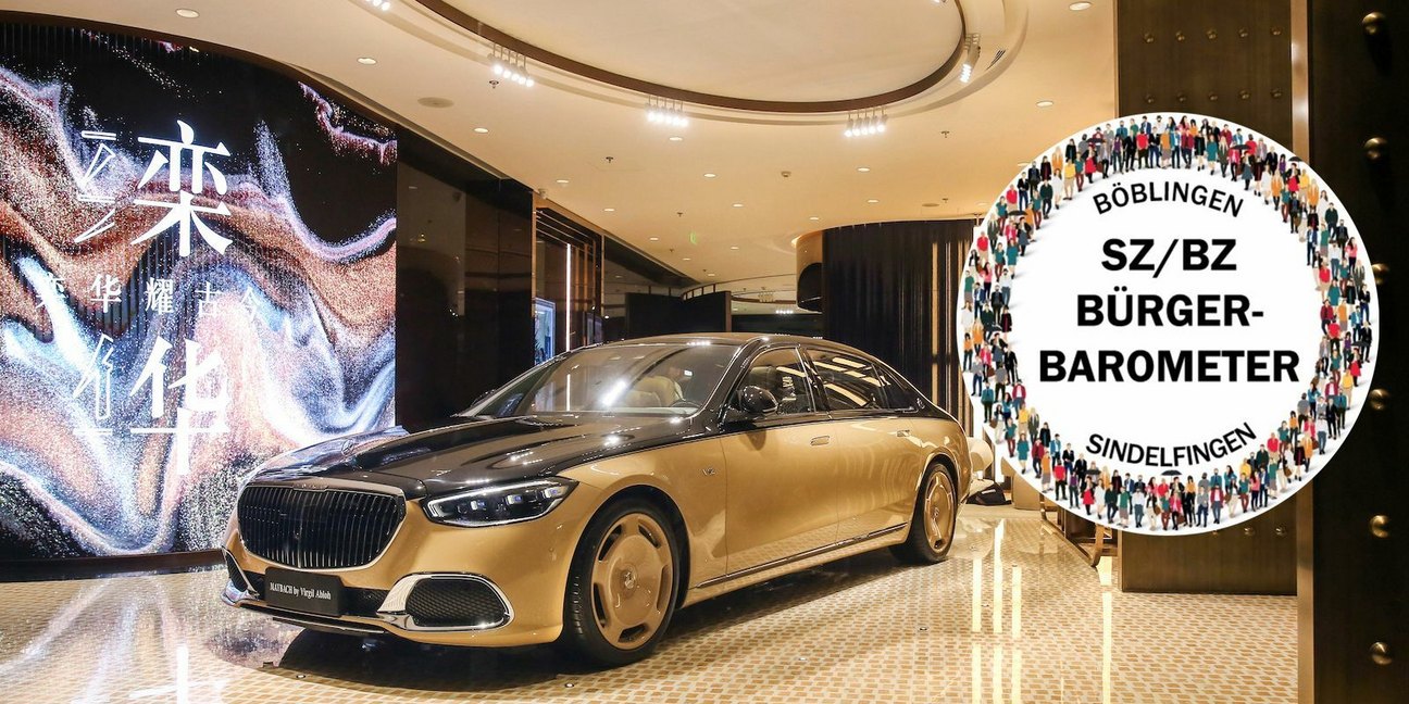 Luxus pur: Mercedes präsentiert den Maybach in seinem neuen Atelier in Shanghai. Bild: z