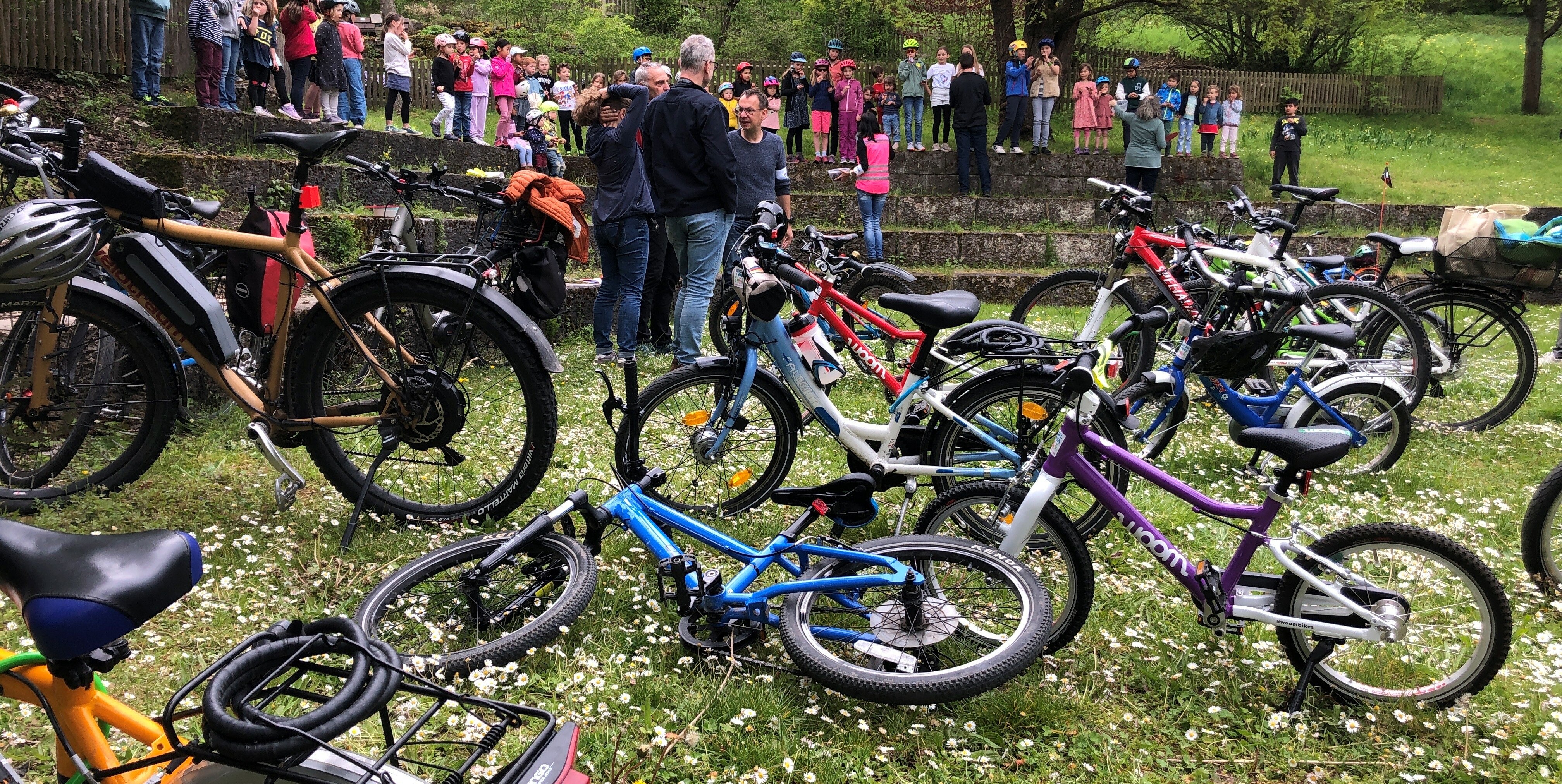Der Sommerhofenpark war das Ziel der Fahrraddemo „Kidical Mass“ durch Sindelfingen.