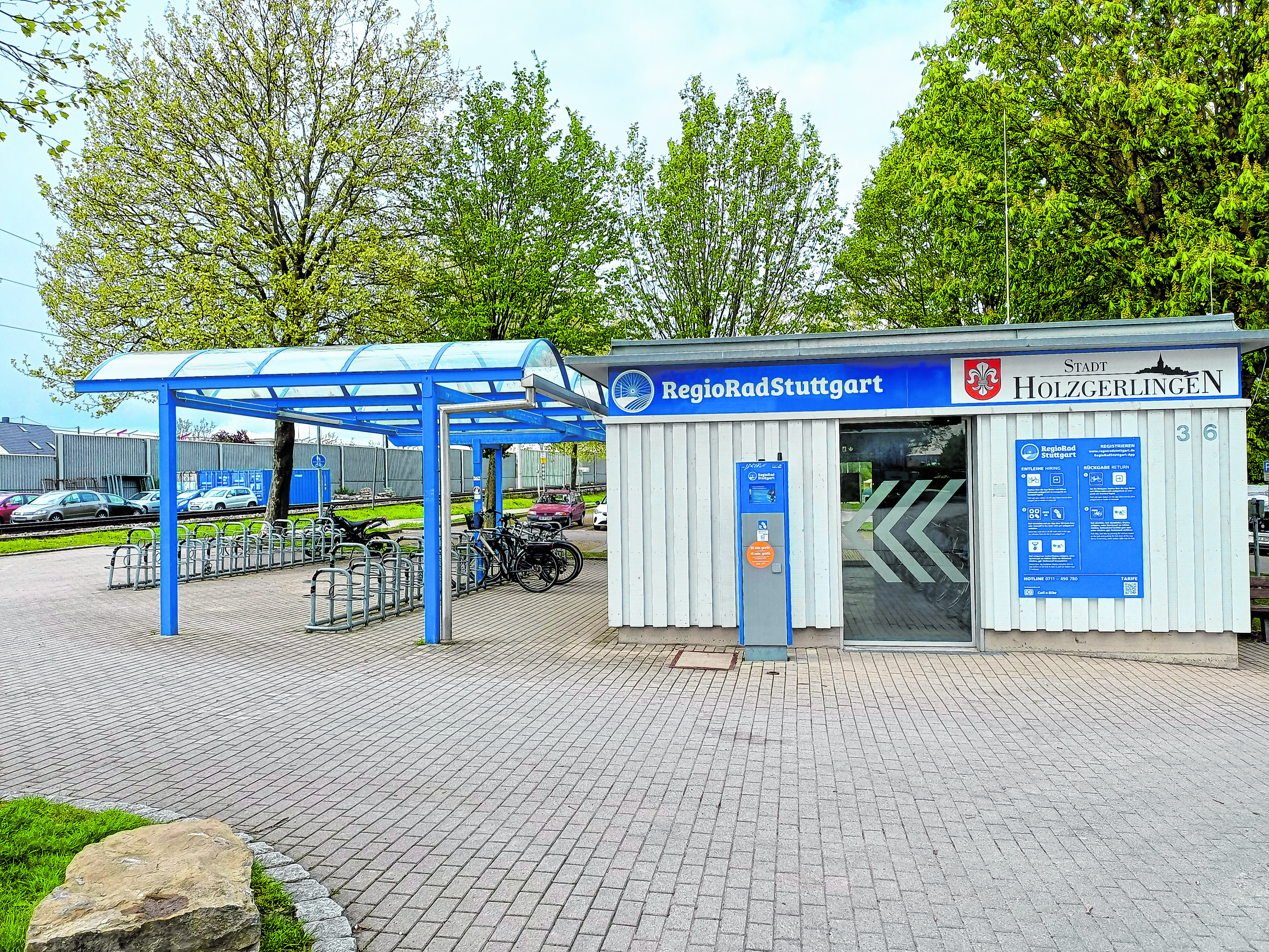 Die Ausleih-Station am Bahnhof in Holzgerlingen wird nicht so stark genutzt wie erwartet.