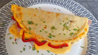 Der Omelett-Wrap ist ein schnelles Abendessen. Bild Nüßle