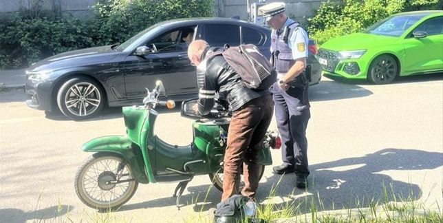 Jens Wiedenmann wurde mit seiner Schwalbe kontrolliert.