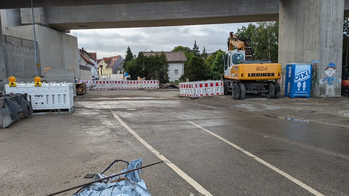 Noch bis Ende September ist die Aidlinger Straße am Ortsausgang von Ehningen gesperrt.