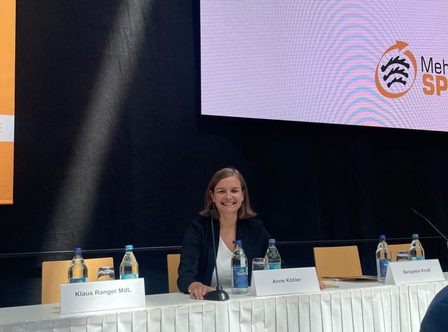 Anne Köhler beim 34. Landessportbundtag des Württembergischen Landessportbundes (WLSB) in Stuttgart.