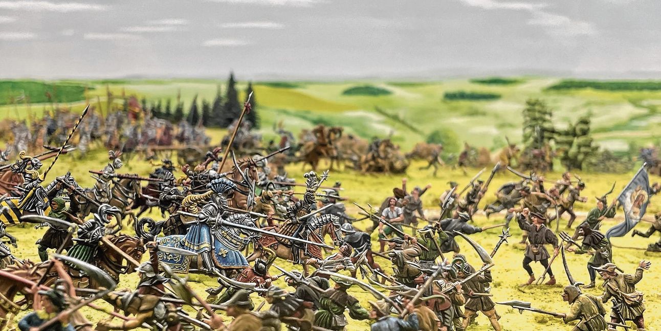 Ein Ausschnitt aus dem Diorama im Bauernkriegsmuseum.