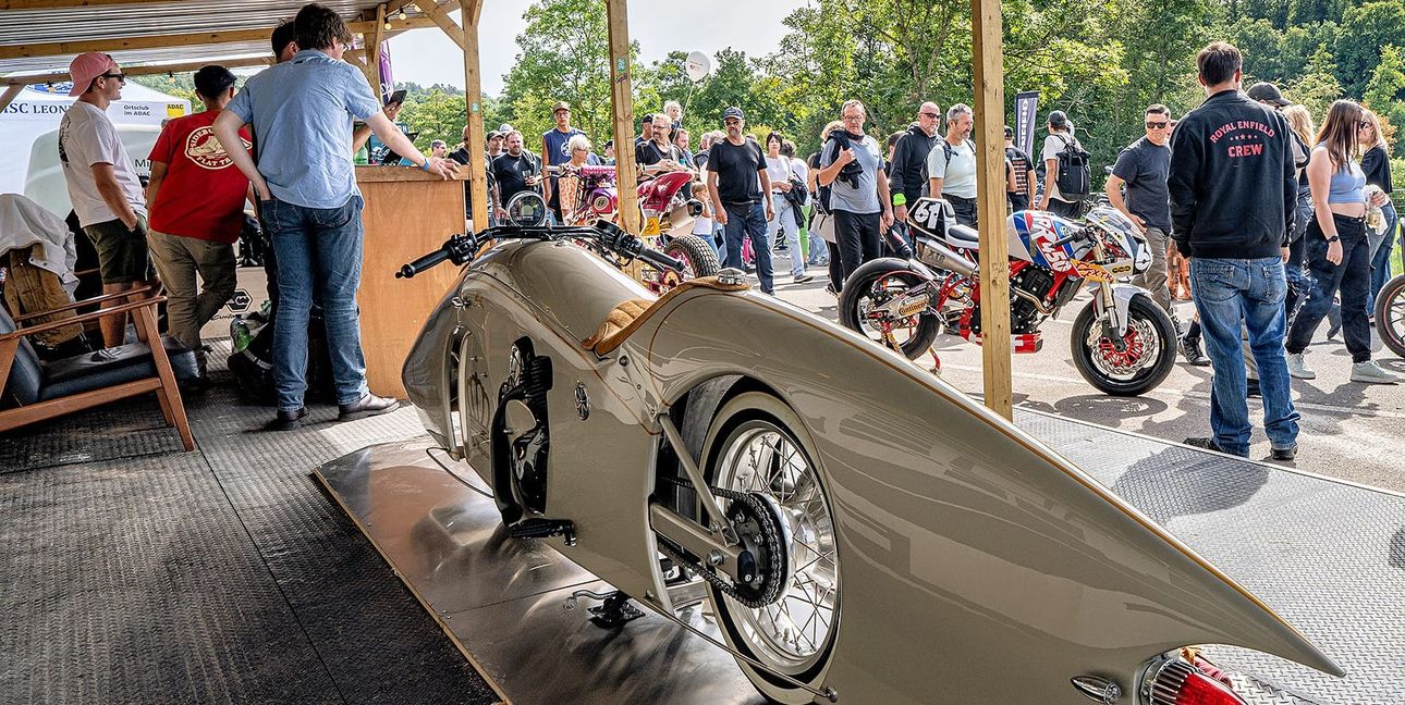 Das vielleicht modernste Motorrad war eine Studie.