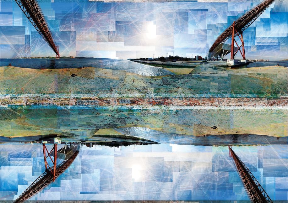 Eine Arbeit aus der Reihe "Ponte" von Antonio Bras. Reproduktion: z