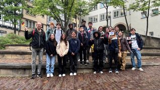 18 Schülerinnen und Schüler des Collège Jean-Claude Chabanne waren mit zwei Lehrkräften Mitte Mai 2024 in Böblingen zu Gast.