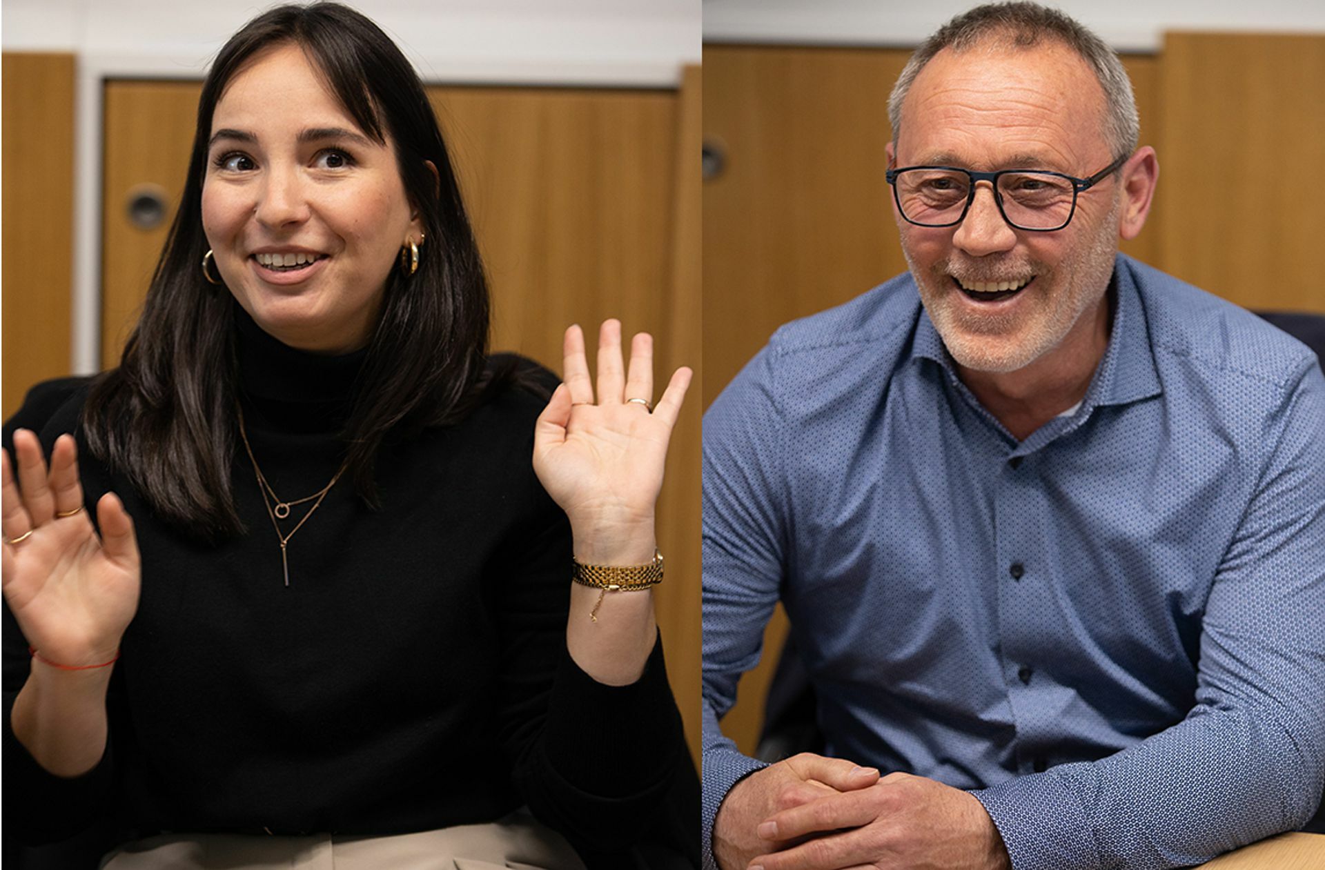 Chaline Röder und Helmut Erb haben nicht nur verschiedene Berufe, sondern auch Ansichten:   „Die Jüngeren ruhen sich schon ein bisschen auf dem vorhandenen Wohlstand aus“, sagt Erb.