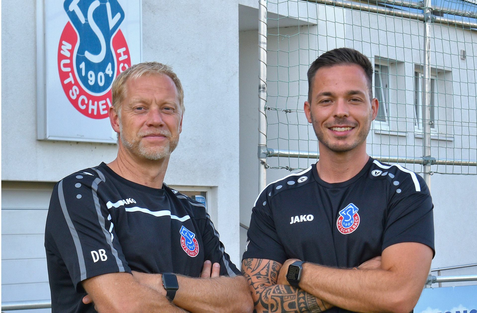Mutschelbachs Chefcoach  Dietmar Blicker (li.) und sein gleichberechtigter Trainerkollege Marco Kratzer.