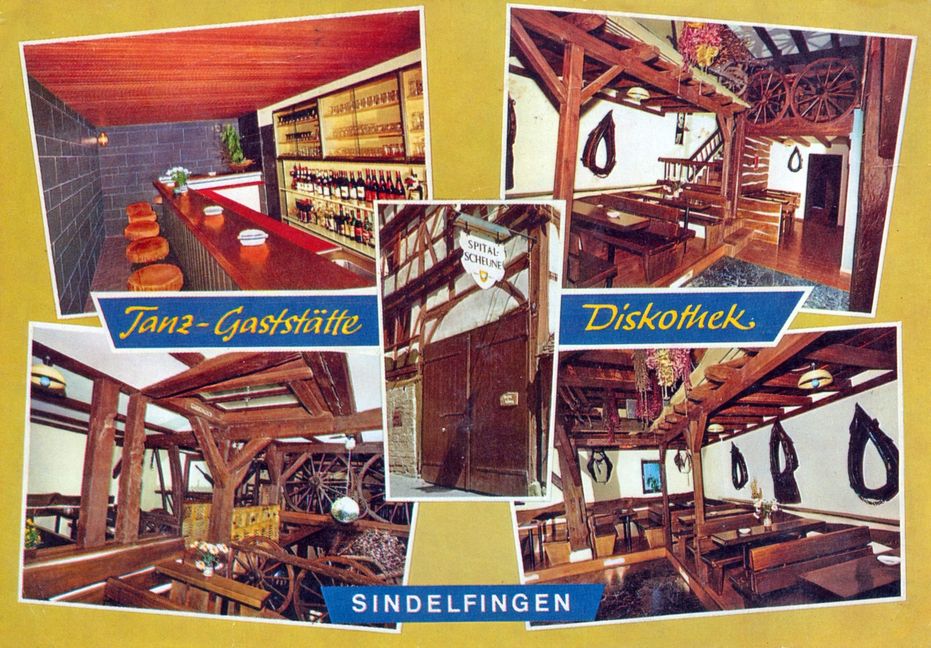 Die Spitalscheune in den 70er-Jahren auf einer Postkarte.   Bild: Archiv Mike Siegel/z