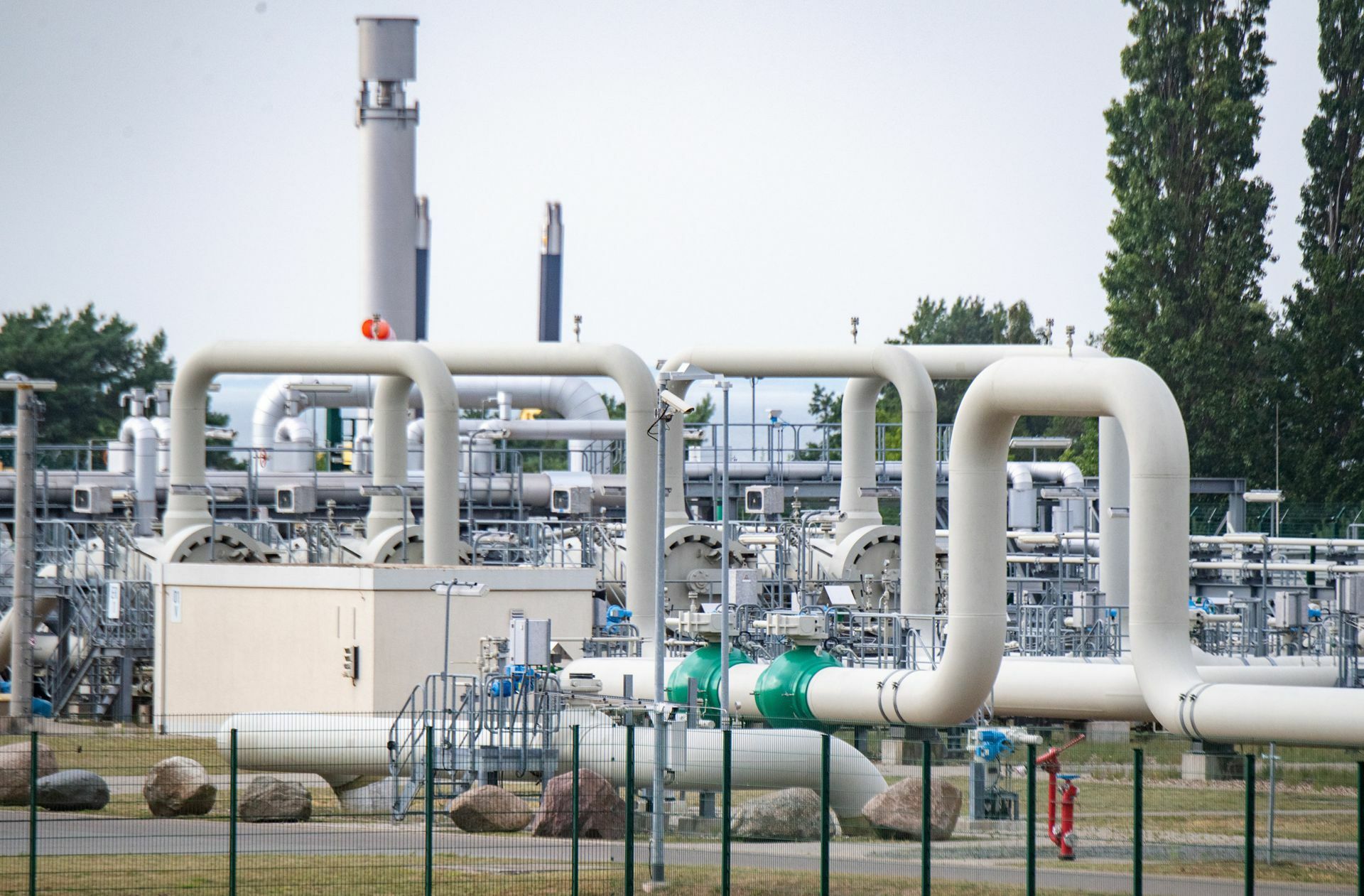 Die Gas-Pipeline Nord Stream 1 kommt in Lubmin an