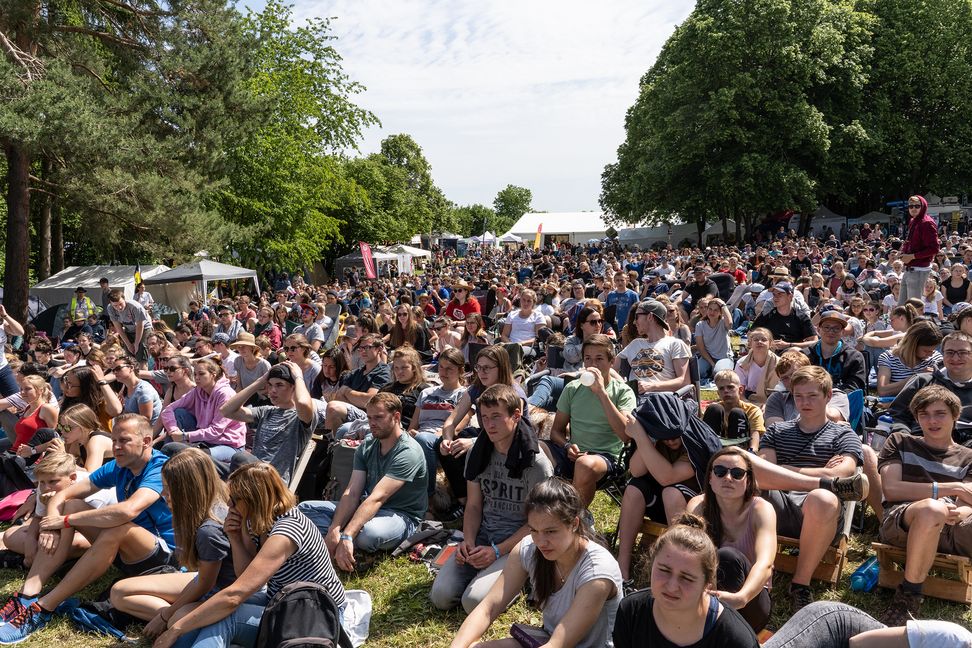Jede Menge Andrang bei Pfingstjugendtreffen. Bild: Richter