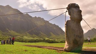 Forscher haben herausgefunden, wie die riesenhaften Moai-Statuen der Osterinsel transportiert wurden.
