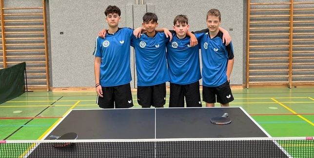 Jakov Stojanoski, Arin Singroha, Janne Prellwitz und Yannik Hänel (von links) vom VfL Sindelfingen sind am Wochenende in der Sommerhofenhalle im Einsatz.