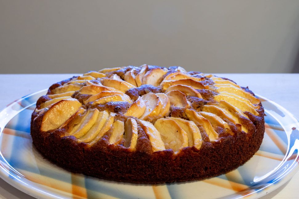 Saftiger Apfelkuchen.
