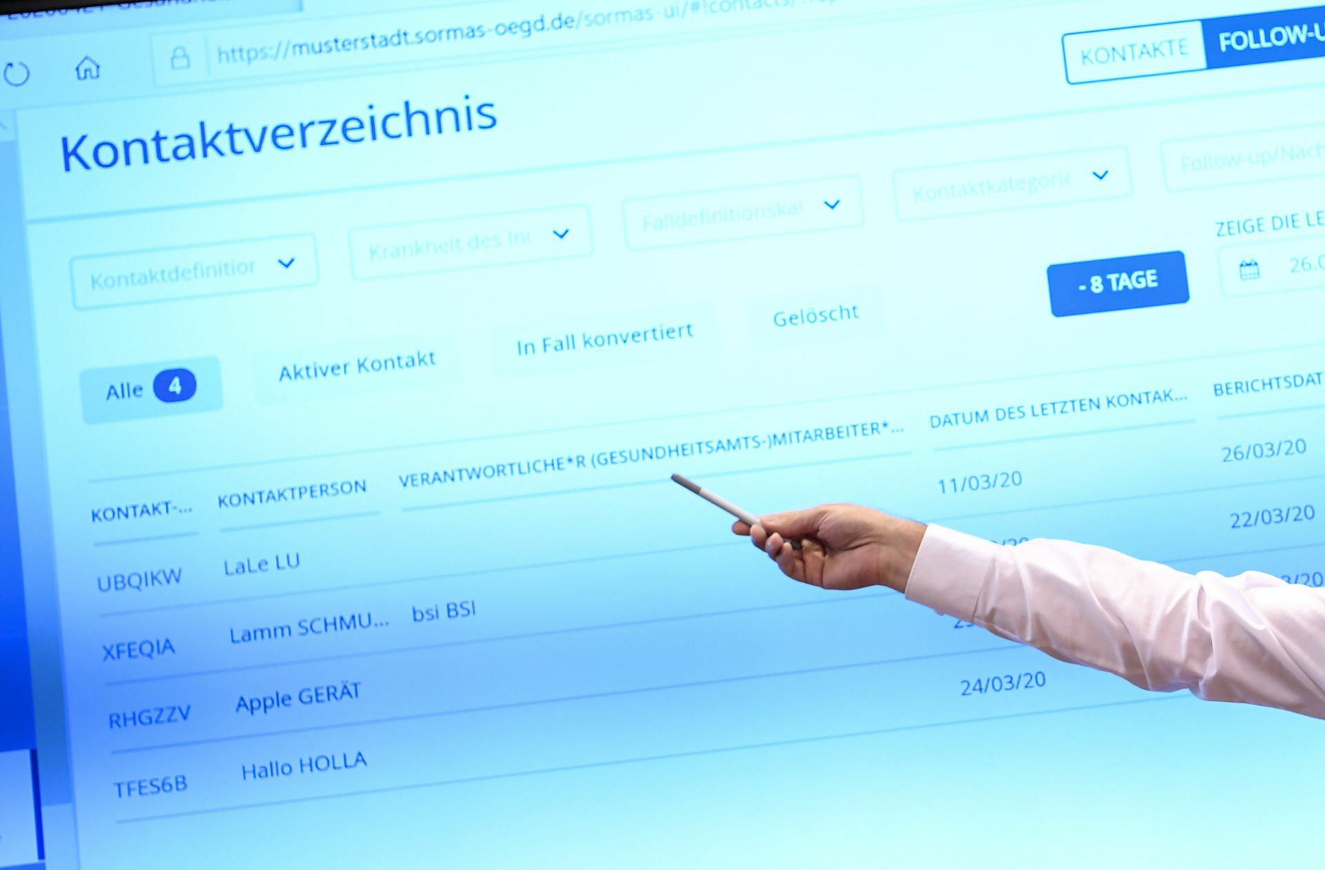 Das Programm Sormas ist noch längst nicht in allen Gesundheitsämtern Standard. Foto: dpa/Britta Pedersen