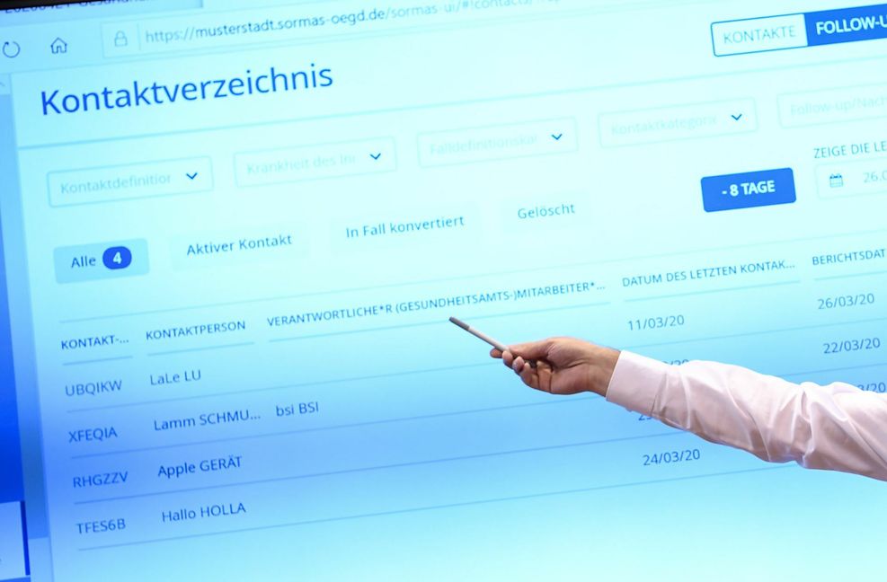 Das Programm Sormas ist noch längst nicht in allen Gesundheitsämtern Standard. Foto: dpa/Britta Pedersen