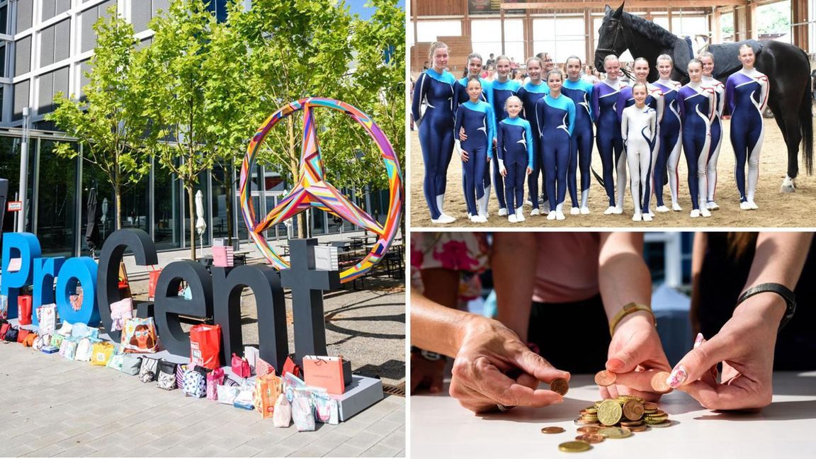 Seit 2011 können Mitarbeiter von Mercedes die Cent-Beträge ihres Nettogehalts spenden. Ein bewilligtes Projekt ist der Kauf eines Schulpferdes für den Reitverein in Hegnach.