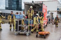 Die Sindelfinger Feuerwehr übte gemeinsam mit der Böblinger Feuerwehr den Ernstfall: In der südlichen Tunnelröhre ist ein Feuer ausgebrochen. Sie müssen den Brand löschen und die Personen im Tunnel suchen und retten.