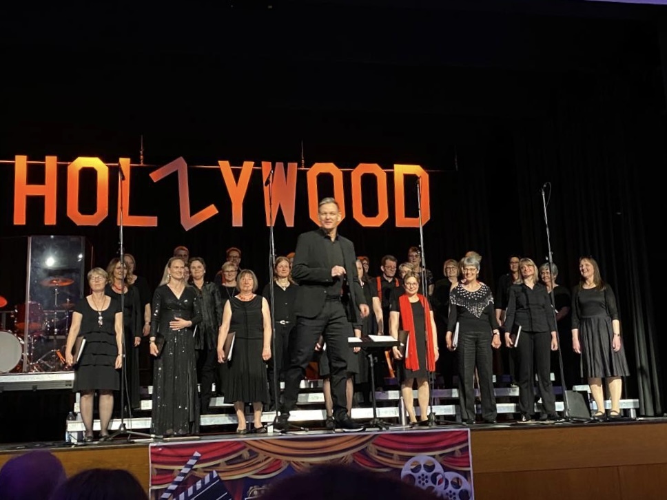 In der Stadthalle gab es Filmmusik aus "Holzywood". Mehr als 300 Zuschauer waren begeister. Bild: z