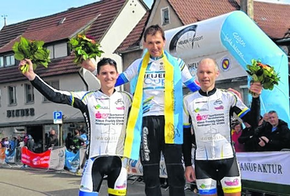 Siegerehrung bei den Senioren 3 (von links): Sven Hartmann, Matthias Lastowsky, Alexander Mohr.