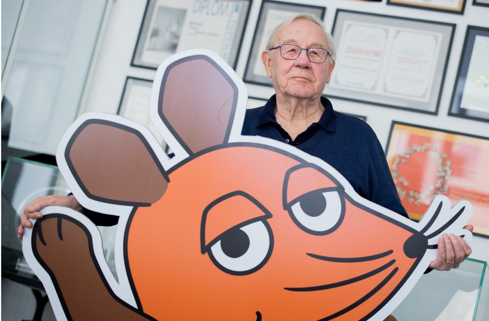 Armin Maiwald und seine Maus