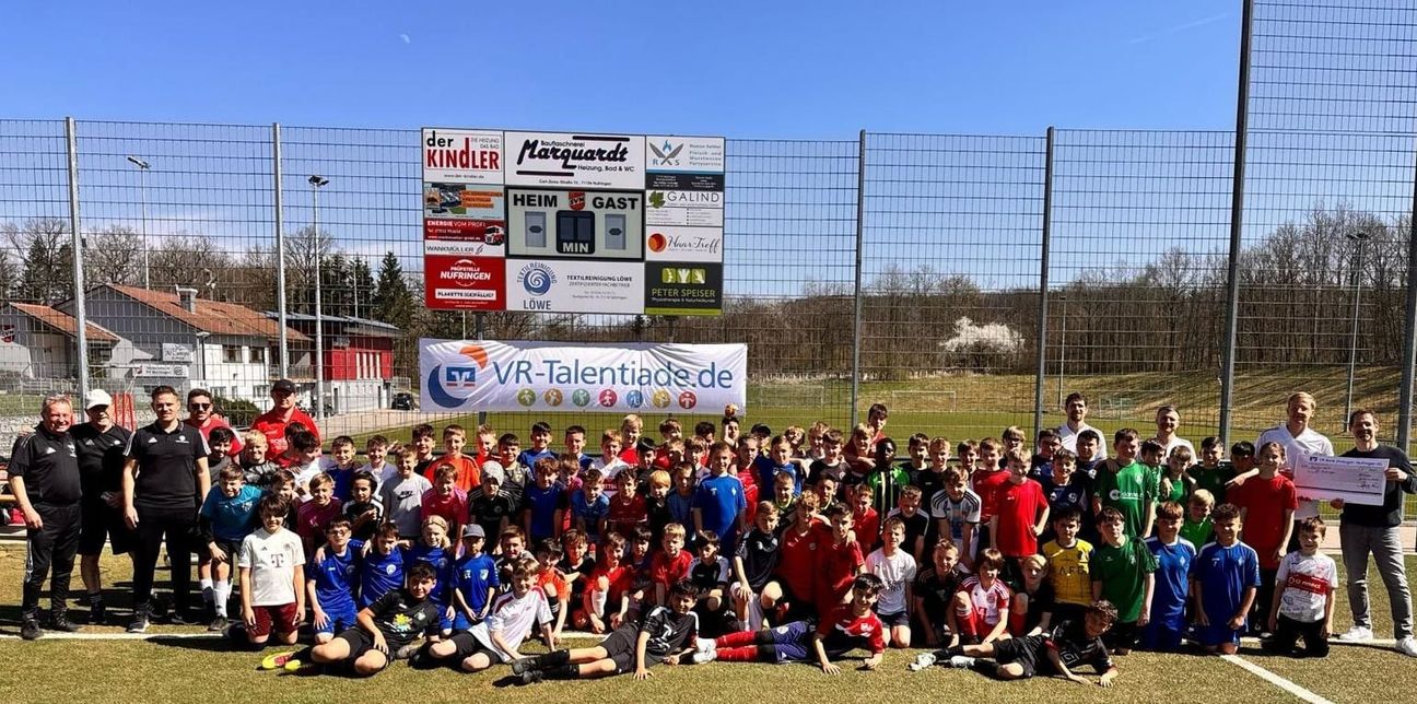 Alle Talente bei der Sichtung in Nufringen auf einen Bild. Bild:z