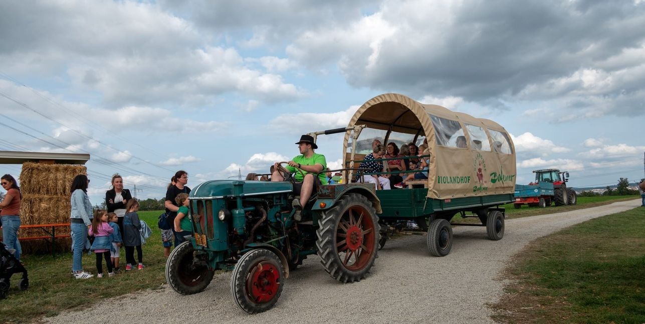 Planwagenfahrten gehört mit zum Programm.Bild: Nüßle