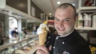 Gelatiere Thomas Micolino aus Rottenburg.