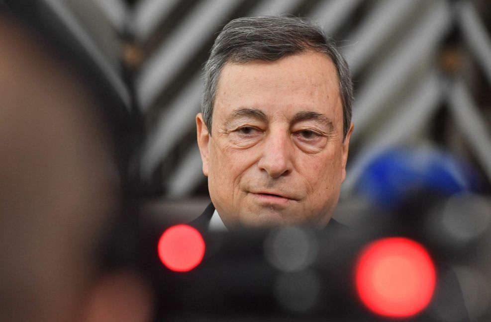 Ministerpräsident Draghi ist sauer auf seine Koalition.