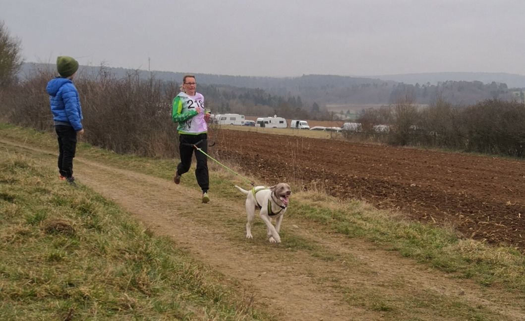 Lokalmatadorin Claudia Zeppenfeld und ihr Bilbo verpassten um einen Wimpernschlag das oberste Treppchen. Bild: z