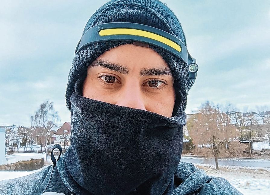 Bei Eiseskälte geht von für Diego Berretta von Schönaich aus auf die ganz große Runde.