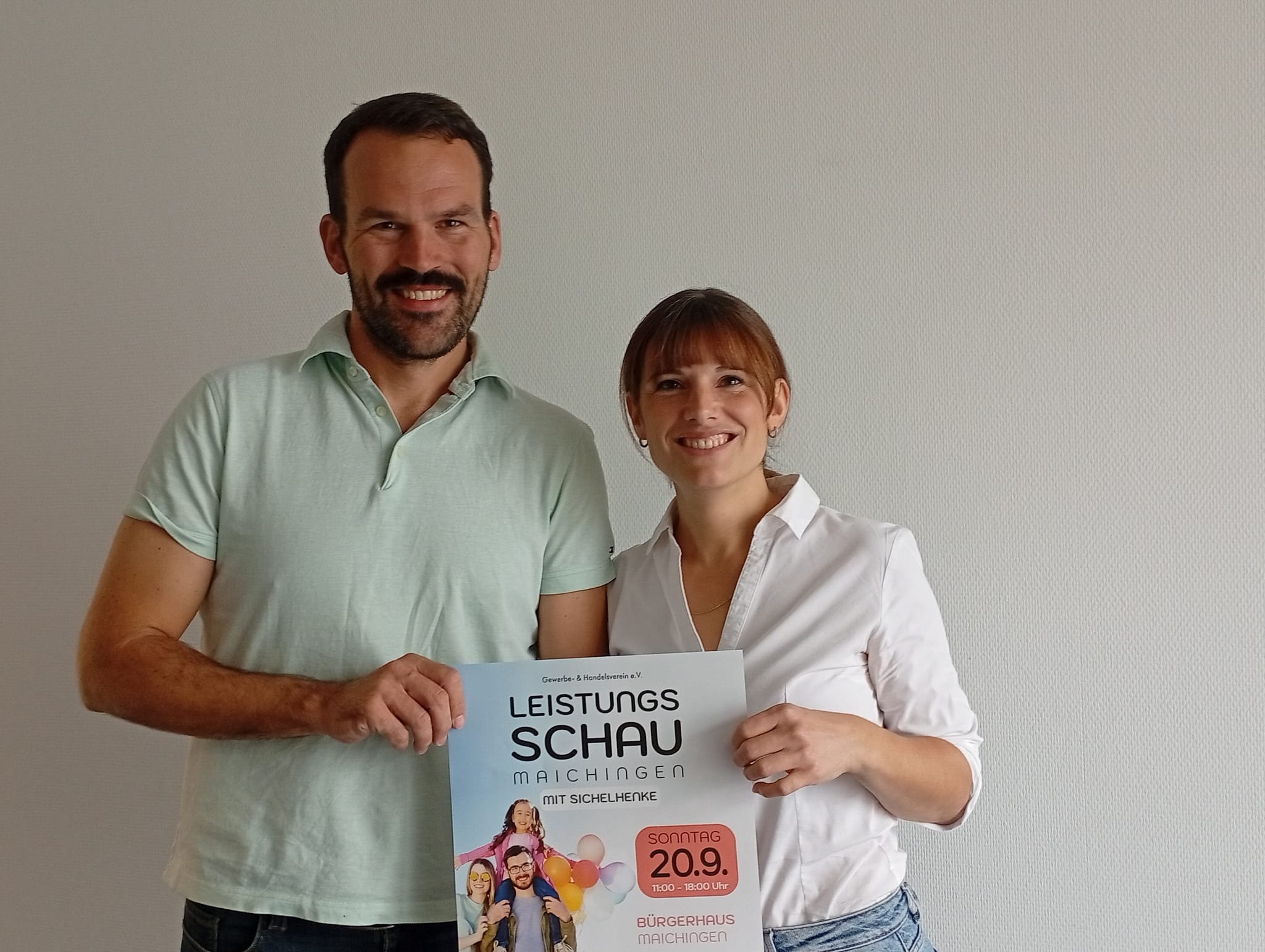 Lisa Bartetzko und Steffen Vietz freuen sich auf die Maichinger Leistungsschau.