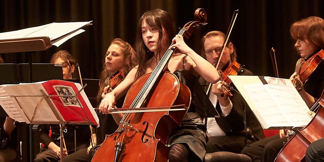 Erstmals präsentierte sich Anabel Lörcher als Cellosolistin in Holzgerlingen.