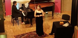 Jonathan Hanke und Thalia Helffritsch beim NCMF-Liederabend.