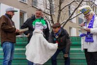 Buntes Treiben beim Fasnetswecken in Böblingen.