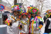 Buntes Treiben beim Fasnetswecken in Böblingen.