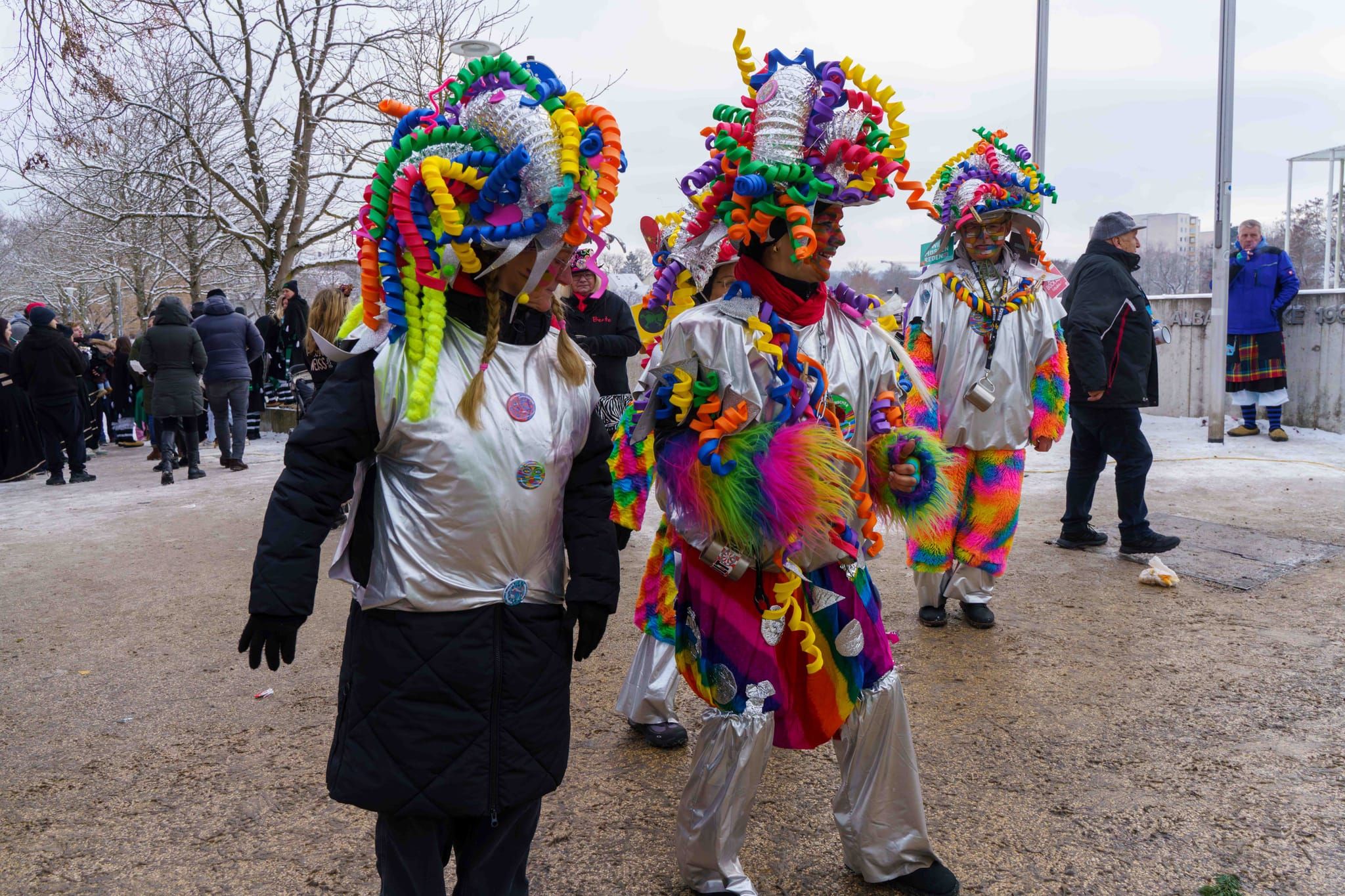 Buntes Treiben beim Fasnetswecken in Böblingen.