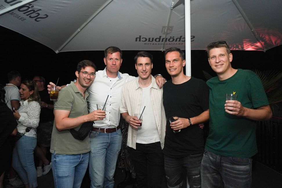 Tolle Stimmung bei der Eröffnungsparty.