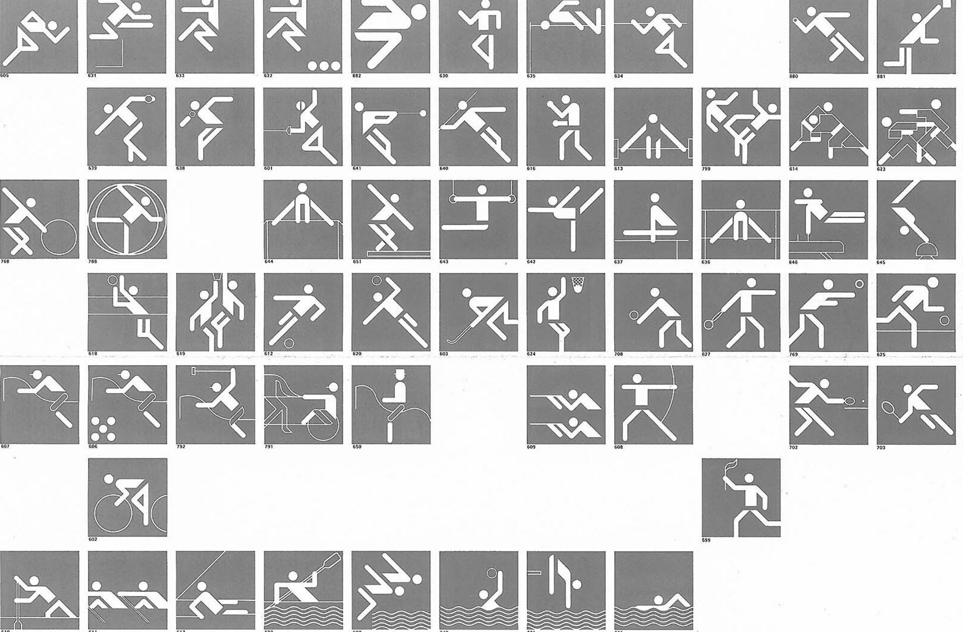 Otl Aicher hat sportliche Disziplinen bildlich auf den Punkt gebracht.