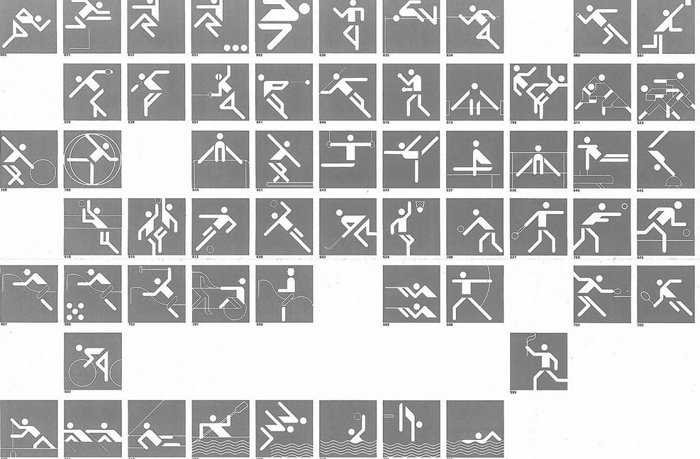 Otl Aicher hat sportliche Disziplinen bildlich auf den Punkt gebracht.