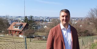 Cengiz Karakas auf dem Goldberg.
