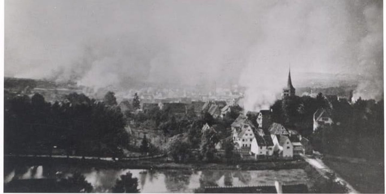 Angriff auf Sindelfingen am 10. September 1944, Sonntagvormittag, 11 Uhr.
