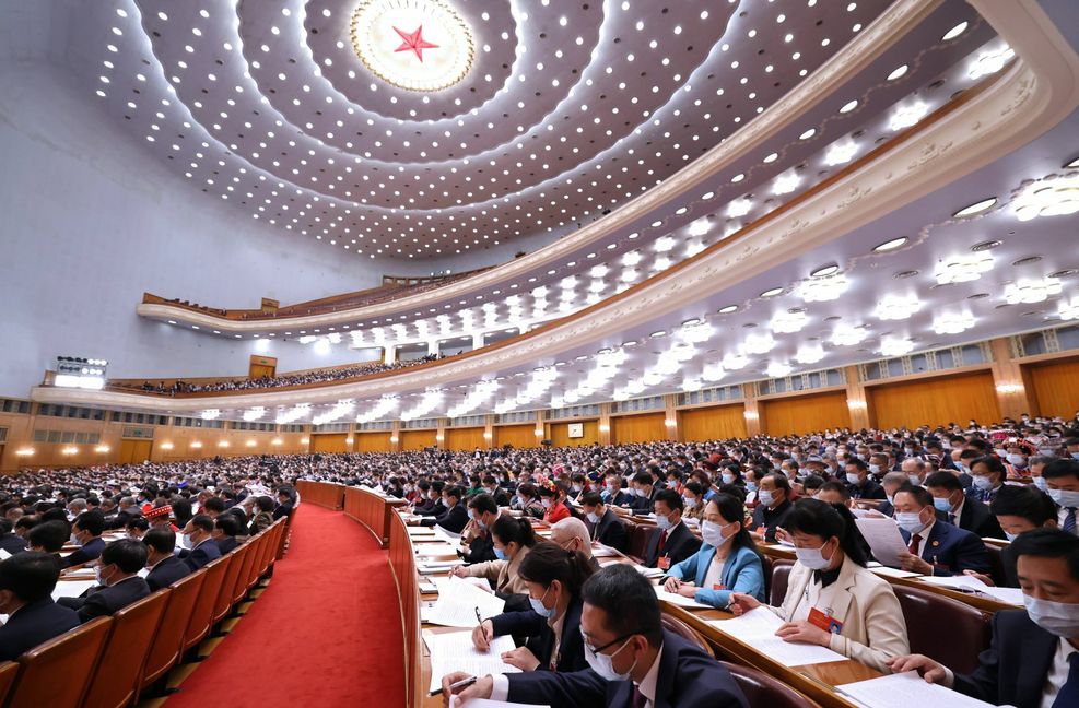 Chinas Volkskongress hat am Sonntag   begonnen.