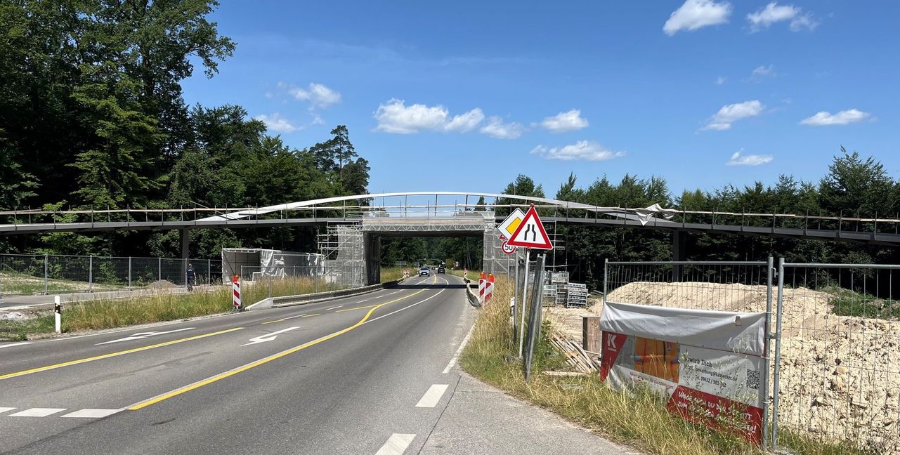 Wegen der Radbrücke ist die Panzerstraße am kommenden Wochenende zum letzten Mal gesperrt.