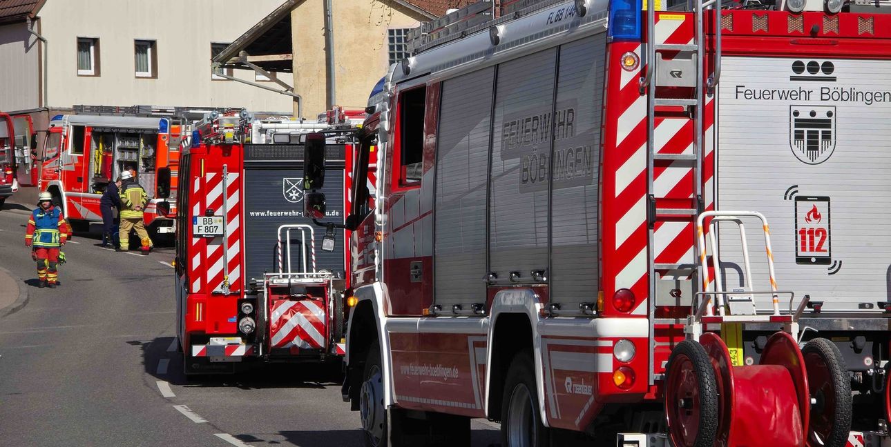 Die Dagersheimer Feuerwehr bei einem Einsatz. Samstag und Sonntag  wird der 150. Geburtstag gefeiert.