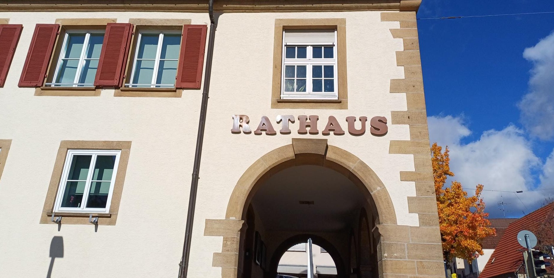 Das Rathaus in Holzgerlingen.
