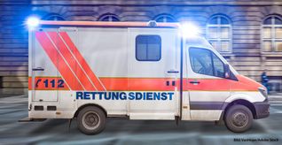 Der Rettungsdienst ist vor Ort.