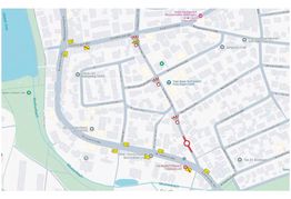 Die Grafik zeigt die Sperrung und mögliche Umleitungen